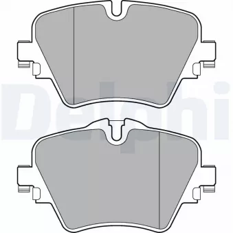 Jeu de 4 plaquettes de frein avant DELPHI LP3182