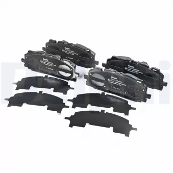 Jeu de 4 plaquettes de frein avant DELPHI OEM 8W0698151N