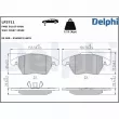 DELPHI LP3711 - Jeu de 4 plaquettes de frein avant