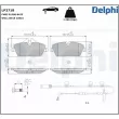 DELPHI LP3718 - Jeu de 4 plaquettes de frein avant