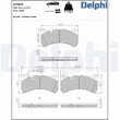 Jeu de 4 plaquettes de frein avant DELPHI [LP3820]