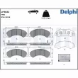 DELPHI LP3822 - Jeu de 4 plaquettes de frein avant