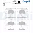 DELPHI LP3823 - Jeu de 4 plaquettes de frein avant