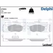 DELPHI LP3831 - Jeu de 4 plaquettes de frein avant