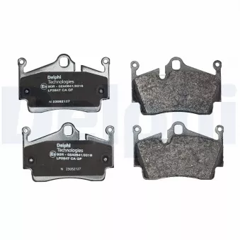 Jeu de 4 plaquettes de frein arrière DELPHI LP3847 pour PORSCHE BOXSTER 2.5 GTS - 365cv