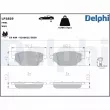 Jeu de 4 plaquettes de frein arrière DELPHI [LP3859]