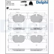 Jeu de 4 plaquettes de frein arrière DELPHI [LP3870]