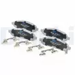 DELPHI LP5002EV - Jeu de 4 plaquettes de frein avant