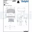 DELPHI LP5007EV - Jeu de 4 plaquettes de frein avant