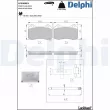 DELPHI LP5009EV - Jeu de 4 plaquettes de frein arrière