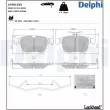 DELPHI LP5011EV - Jeu de 4 plaquettes de frein arrière