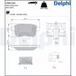 DELPHI LP5012EV - Jeu de 4 plaquettes de frein arrière