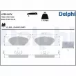DELPHI LP5014EV - Jeu de 4 plaquettes de frein avant