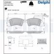 DELPHI LP5018EV - Jeu de 4 plaquettes de frein avant