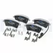 DELPHI LP5018EV - Jeu de 4 plaquettes de frein avant