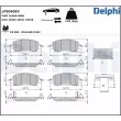Jeu de 4 plaquettes de frein avant DELPHI [LP5040EV]