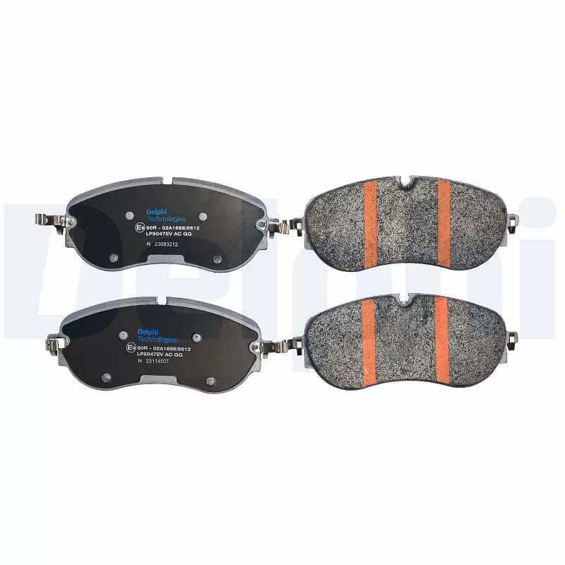Jeu de 4 plaquettes de frein avant DELPHI LP5047EV - Visuel 1