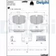 DELPHI LP5069EV - Jeu de 4 plaquettes de frein arrière