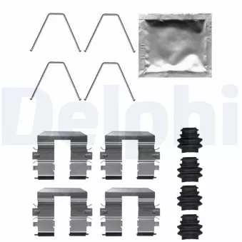 Kit d'accessoires, plaquette de frein à disque DELPHI LX0708 pour VOLVO XC70 D5 AWD - 220cv