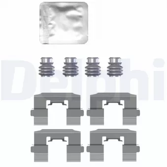 Kit d'accessoires, plaquette de frein à disque DELPHI LX0731 pour CITROEN LNA 1.5 TDCi - 95cv