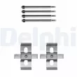 Kit d'accessoires, plaquette de frein à disque DELPHI [LX0737]