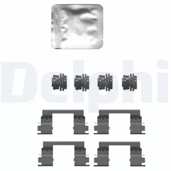 DELPHI LX0747 - Kit d'accessoires, plaquette de frein à disque