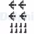 DELPHI LX0748 - Kit d'accessoires, plaquette de frein à disque