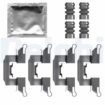 DELPHI LX0791 - Kit d'accessoires, plaquette de frein à disque