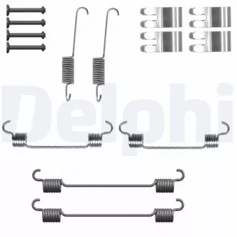 Kit d'accessoires, mâchoire de frein DELPHI LY1444 pour NISSAN MICRA 1.5 DCI - 90cv