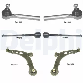 Kit de réparation, bras triangulaire DELPHI TC1960KIT