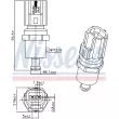 NISSENS 207057 - Sonde de température, liquide de refroidissement