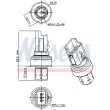 NISSENS 301104 - Pressostat, climatisation