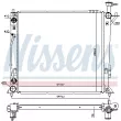 NISSENS 606482 - Radiateur, refroidissement du moteur