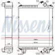 Radiateur, refroidissement du moteur NISSENS [606891]