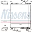 Radiateur, refroidissement du moteur NISSENS [606931]