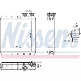 Système de chauffage NISSENS 707302 pour VOLKSWAGEN T-ROC 1.0 TSI - 115cv