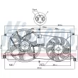 Ventilateur, refroidissement du moteur NISSENS [85826]