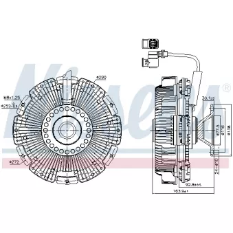 NISSENS 86248 - Embrayage, ventilateur de radiateur
