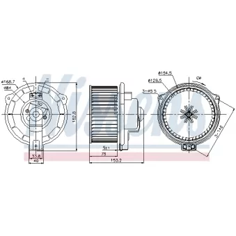 Pulseur d'air habitacle NISSENS 87107