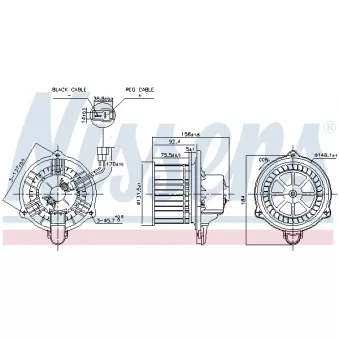 NISSENS 87537 - Pulseur d'air habitacle