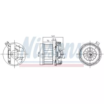 Pulseur d'air habitacle NISSENS 87619
