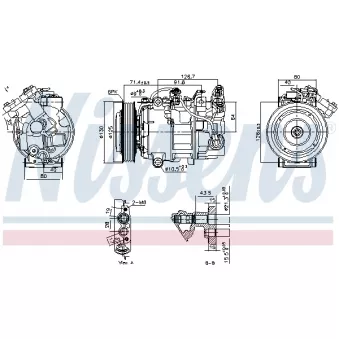 NISSENS 890763 - Compresseur, climatisation