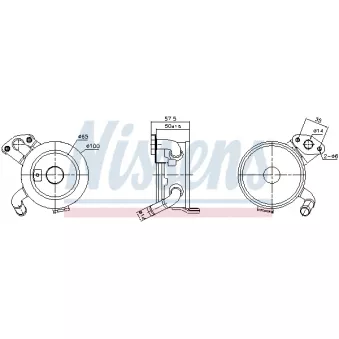 Radiateur d'huile NISSENS 91379 pour LEXUS RX 450h AWD - 299cv