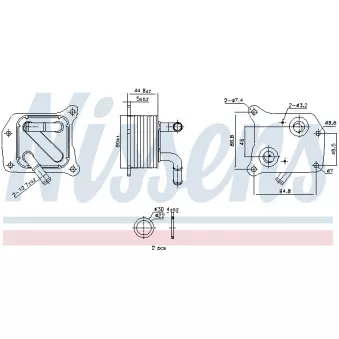NISSENS 91519 - Radiateur d'huile