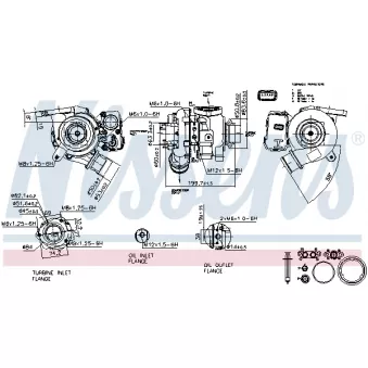 NISSENS 93432 - Turbocompresseur, suralimentation