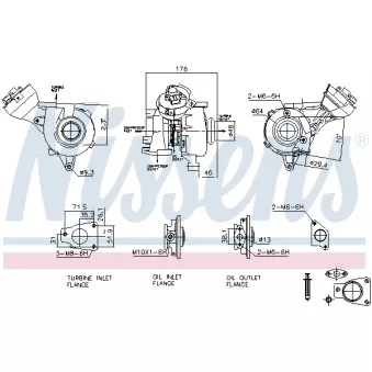 Turbocompresseur, suralimentation NISSENS OEM 0375T2