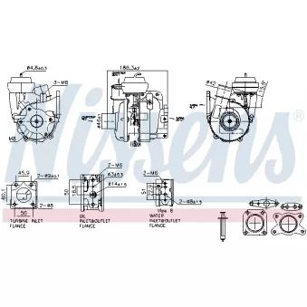 Turbocompresseur, suralimentation NISSENS OEM 1447253