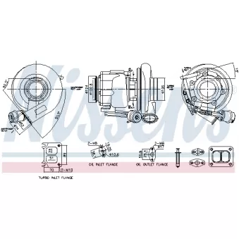 Turbocompresseur, suralimentation NISSENS 93717