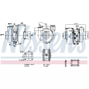 Turbocompresseur, suralimentation NISSENS OEM 504252242