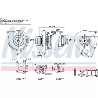 Turbocompresseur, suralimentation NISSENS 93773